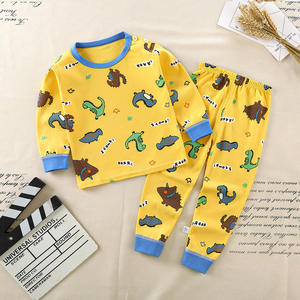 Pyjamas décontractés à manches longues avec dessin animé d'automne d'hiver 100% coton pour enfants pyjamas pour bébés filles et garçons pyjamas pour enfants - Product Image 4