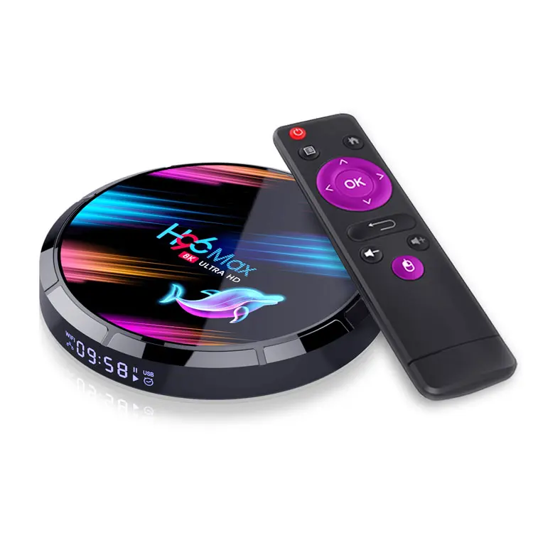 Bộ Giải Mã TV BOX H96 MAX X3, Bộ Giải Mã Tín Hiệu Truyền Hình Android 9.0 S905X3 8K, RAM WIFI Kép 4GB 64GB, Thiết Bị Truyền Hình Internet H96Max X3