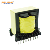 Transformateur haute fréquence à noyau de ferrite vertical FELENG EE4220, enroulement personnalisé, montage sur circuit imprimé pour système d'alimentation UPS d'ordinateur