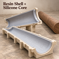 Moule en résine Tietuo + noyau en silicone pour colonne décorative en bois PU C295-G4 – Taille stable – Fabricant et exportateur – Conception personnalisée