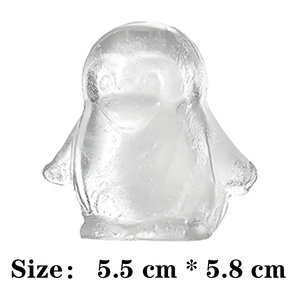 Vente chaude 4 grilles 3D pingouin Silicone moule à glaçons conception animale mignonne pour congelé whisky thé chocolat glaçon outils - Product Image 5