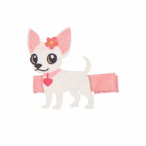 Ensemble de pinces à cheveux pour enfants, filles, animaux mignons, chien, dessin animé, paillettes, épingles à cheveux, accessoires de fête - Product Image 4