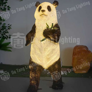 Enchanting Panda Motif Lights Create Whimsical Park Atmosphere For Festivals And Landscapes - Product Image 6