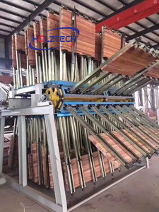 Máquina neumática rotativa de 6 filas, tablero de madera de 2,5 M, portador de abrazadera, máquina de ensamblaje, casquete de tapa de ataúd - Product Image 5