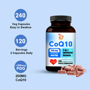 Bulk Supplier <b>CoQ10</b> <b>200mg</b> Capsules Supports Heart Health with PQQ 2-in-1 Heart Health Supplement - Product Image 5