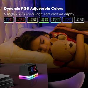 <span class=keywords><strong>Reloj</strong></span> <span class=keywords><strong>Despertador</strong></span> Digital Clásico Moderno <span class=keywords><strong>con</strong></span> Pantalla y Luz Nocturna Negra para Dormitorio, Sala de Estar, Oficina en Casa - Product Image 4