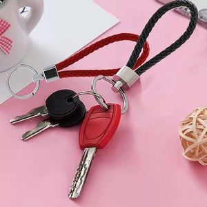 Correa Trenzada de Cuero Hecha a Mano para Llavero de Auto, con Anillo de Acero Inoxidable, para Hombre y Mujer - Product Image 5