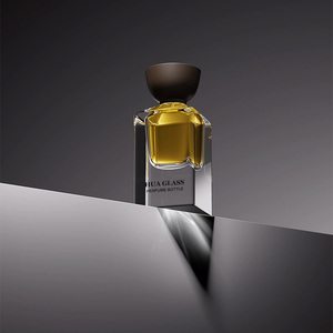 Factory Custom Empty Luxury <strong>Perfume</strong> Container Spray 30ml 50ml 100ml Thick Bottom <strong>Glass</strong> Square <strong>Perfume</strong> <strong>Bottle</strong> With Wood Cap - Product Image 6