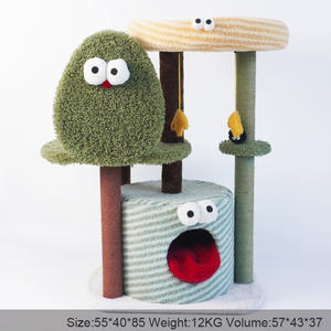 TOLEA, nuevo marco de escalada de gato monstruo grande, verde integrado, Villa de gato, tablero de rascar de Sisal, nido de gato duradero, columna para rascar fácil - Product Image 6