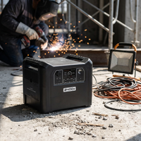 Station d'alimentation solaire portable Boltpower 2400W 2560Wh UPS LiFePO4 avec démarreur de secours pour la maison, le camping et les voyages