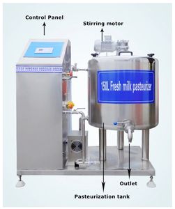 <span class=keywords><strong>Olla</strong></span> pasteurizadora de leche de alta calidad 1000L 500L 200 litros pasteurizador de leche tanque pasteurizador de leche - Product Image 2