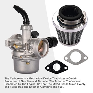 GOOFIT PZ19 carburateur avec filtre à Air de remplacement pour Kazuma Taotao Baja Roketa SUNL Honda XR/<span class=keywords><strong>CRF</strong></span> 50cc 70cc <span class=keywords><strong>90cc</strong></span> 110cc 125ccATV - Product Image 4
