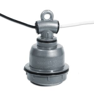 ซ็อกเก็ตโคมไฟหล่ออะลูมิเนียมกันน้ำกลางแจ้ง E27 E40ที่อยู่อาศัยพร้อมที่แขวนกลางแจ้งทนต่อสภาพอากาศทำจากเซรามิก - Product Image 3