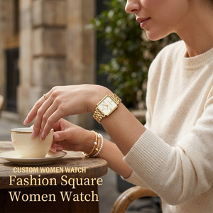 Montre pour femme à mouvement à quartz japonais Miyota, bracelet en maille, prix d'usine Chine, personnalisable - Product Image 2