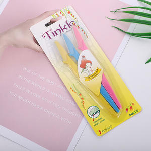 Commercio all'ingrosso della fabbrica tre-pack sopracciglio Kit affilato coltello da barba e sopracciglio raschietto <span class=keywords><strong>per</strong></span> il trucco di bellezza strumento - Product Image 3