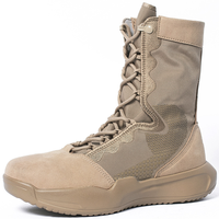 Bottes tactiques personnalisées pour l'entraînement en plein air, camouflage Highland noir, durables, imperméables, pour la randonnée et la chasse, bottes pour hommes