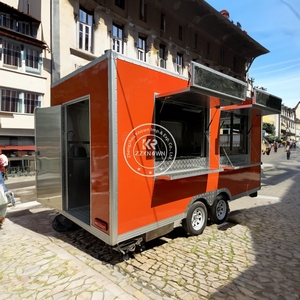 2025 personnalisé clé de raccourci longue puissance en plein air Pizza chien chariots de nourriture boutique remorques mobiles camions de nourriture remorque de nourriture mobile - Product Image 4