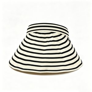 Custom Striped Empty Top Sun Visor <b>Hat</b> Unisex Casual Sports Outdoor UV Protection Wide Brim Beach Cap OEM ODM - Product Image 4