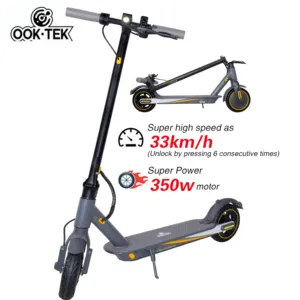 Trottinette électrique longue portée pour adulte, vitesse rapide avec application pourful, moteur 350W, équilibre kikc