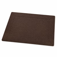 Vente en gros de sets de table en feutre brun foncé personnalisés, géométriques, en relief, rectangulaires, pour la maison, l'hôtel, le restaurant