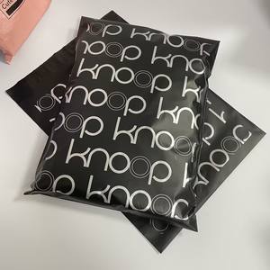 Matte <b>Black</b> Mailer <b>Bags</b> with Silver Printing Custom Branded Shipping <b>Bags</b> for Premium Products for <b>Small</b> Business - Product Image 1