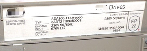 อุปกรณ์อัตโนมัติอุตสาหกรรมของแท้ใหม่เอี่ยม <span class=keywords><strong>ราคา</strong></span>ดีที่สุด 1 ชิ้น ไดรฟ์ Sda100-<span class=keywords><strong>11</strong></span>-00-0000 ของแท้ใหม่เอี่ยม 3adt211034r000 - Product Image 2