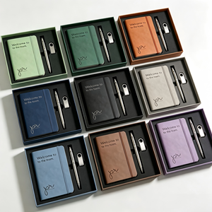 Ensemble cadeau de bureau ODM OEM personnalisé 3 en 1, bloc-notes A5 promotionnel, coffret cadeau de bureau avec logo personnalisé - Product Image 3
