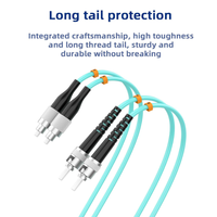 Kabel Patch Fiber Plenum Multimode 2mm FC ke ST OM4 yang Tahan Lama |   Kabel Duplex 10G Berkinerja Tinggi untuk Jaringan Kantor & Industri