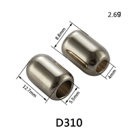 DZ-17 Personnalisé Creux Unique Résistant À L'eau De Mer En Métal Cordon Extrémités Bouchon En Métal Couleur pour Maillot De Bain Bikini Hoodies