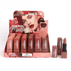 Serie Nude, Basso MOQ, Ottimo Prezzo, Confezione da 24 Rossetti <span class=keywords><strong>in</strong></span> Espositore, Colori Assortiti, Accettiamo Ordini OEM - Product Image 3