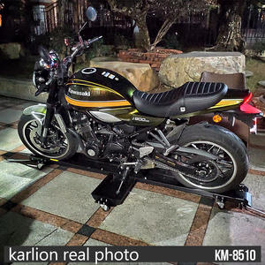 KARLION Support de levage mobile pour <span class=keywords><strong>moto</strong></span> <span class=keywords><strong>Accessoire</strong></span> de réparation de <span class=keywords><strong>garage</strong></span> en acier avec rampes de capacité et roulettes pivotantes - Product Image 2