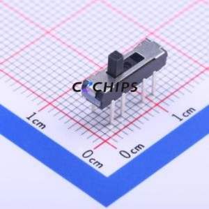 K3-2336D-K1 Slide Switch Through hole Component (THT) Switch Double Pole Three Throw Rectangle Pin Header PC Pin 13mm - Product Image 1