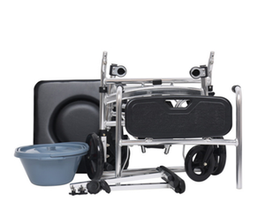 เก้าอี้ห้องส้วมแบบพับได้อเนกประสงค์สำหรับผู้ใหญ่ผู้สูงอายุและอุปกรณ์เพื่อความปลอดภัยในห้องน้ำสำหรับคนพิการ - Product Image 4