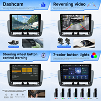 Autoradio BQCC 9 pouces MP5 avec Carplay sans fil, Android Auto, écran FM RDS BT, lecteur DVD multimédia coloré, stéréo pour Seat Ibiza 12-15
