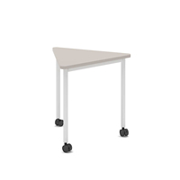 Table de conférence modulaire triangulaire en mélamine - Design moderne convertible et extensible pour usage commercial, bureaux et écoles