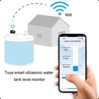 Medidor de Nivel de Agua Inteligente TLC2206 2.4GHz, Detector de Profundidad de Líquido Ultrasónico WiFi, Control Remoto por Aplicación TUYA Smart Life, IoT