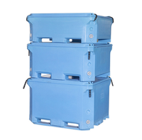 Récipient en plastique isolé du fabricant de grande capacité refroidisseur rotomoulé réservoirs de transport de poissons vivants
