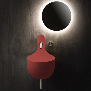 Falper Otre moderno lavabo de mano tradicional Cristalplant vidrio templado porcelana mármol cuarzo piedra incluido tradicional moderno - Product Image 3