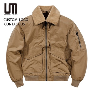 Liquidation des ventes hommes veste d'hiver automne coupe-vent chaud <span class=keywords><strong>manteau</strong></span> décontracté coupe ample Polyester grande taille vêtements d'extérieur avec col en fourrure - Product Image 1