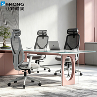 Chaise de bureau de haute qualité, best-seller, mobilier de bureau moderne, appui-tête réglable, ergonomique, respirante, en maille, chaise de direction