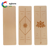 Tapis de yoga en liège naturel recyclé de haute qualité, personnalisable, mouvement naturel, TPE, 183*61cm