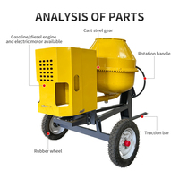 Petit mélangeur de table électrique pour diesel et essence Mélangeur de ciment et de sable Mélangeur électrique de ciment pour béton