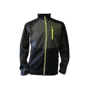 TERRAX Veste polaire tricotée taille M vert foncé/noir/citron vert 100% PES - Product Image 1