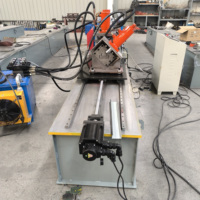 Mesin Pembentuk Roll Profil Keel LINRAN C Z U Omega, Penggantian Cepat Otomatis Hidrolik, Baja Lunak C75 C100 untuk Partisi Keel