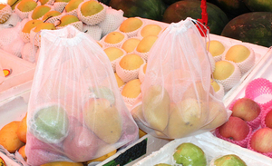 Premium Reusable Eco Friendly Mesh Produce Bags with Drawstring <b>Net</b> Bag for Vegetables and <b>Fruits</b> Polyester Nylon - Product Image 5