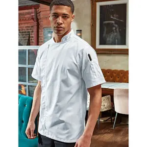 Chef's <b>Jacket</b> Zip-Close <b>custom</b> merchandising - Product Image 3