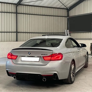 For 4 Series F32 Coupe 2Door P Style Carbon Fiber Polished Rear Spoiler Trunk Wing 2013-2019 <b>Tape</b> Installation - Product Image 5