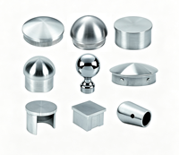 Embout décoratif UNIK en acier inoxydable 304/316 pour tube de main courante, couvercle de tube de balustrade pour balcon et escalier, quincaillerie