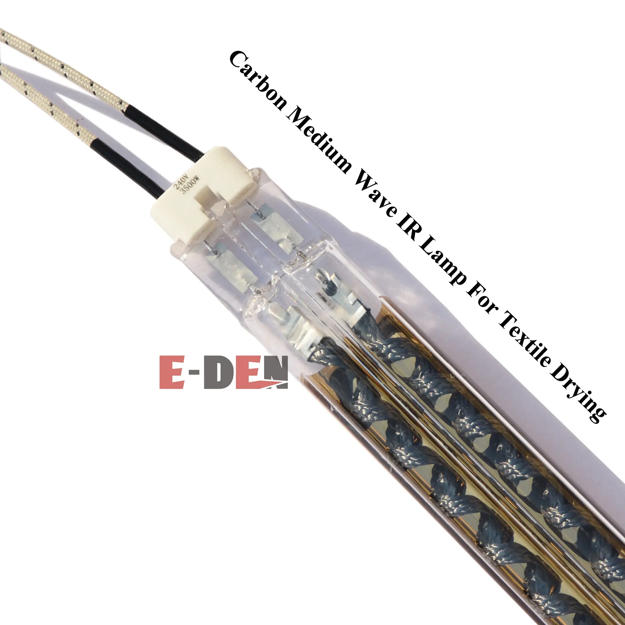 बिजली अवरक्त क्वार्ट्ज ग्लास औद्योगिक हीटर या ओवन के लिए हीटर ट्यूब