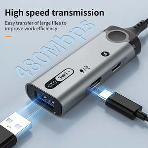 Adaptadores OTG 3 en 1, Convertidor de Datos USB2.0 a 8 Pines con Puerto de Carga PD de 8 Pines/Tipo C, Conector para Auriculares Tipo C para iPhone y iPad - Product Image 3